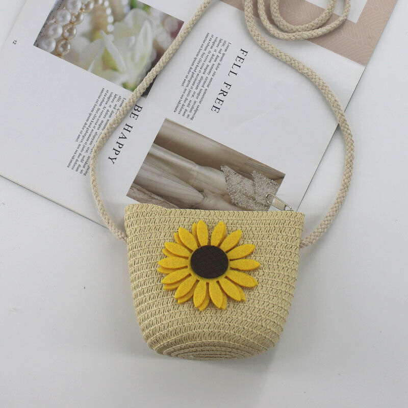 Bag Girl New Kid's Cartoon Bag Mini Cute Crossbody Bag Change Flower Beach Bag