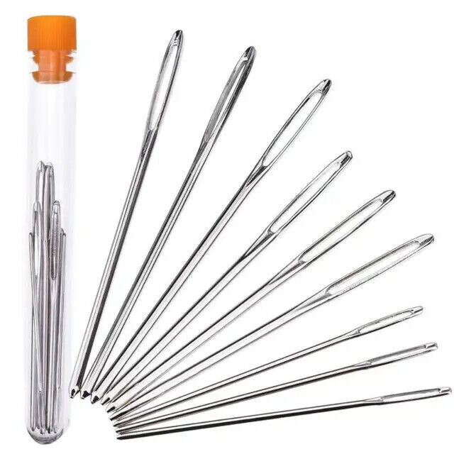 9-20Pcs Leather Sewing Needles Awl Shoe Repair Stitching Tool Sewing Accessories