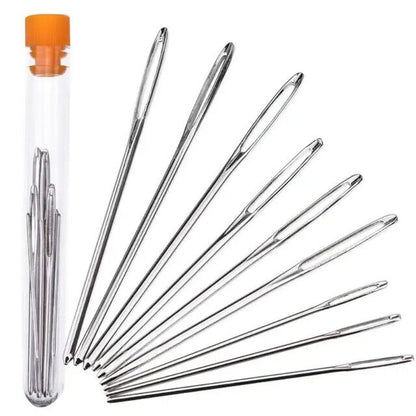 9-20Pcs Leather Sewing Needles Awl Shoe Repair Stitching Tool Sewing Accessories