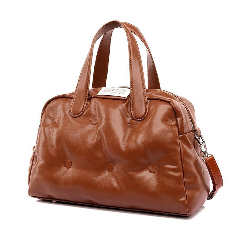 Retro Women's Shoulder Padded Bag Luxury Handbags Shopper Square Bags Polyester