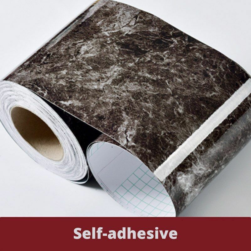 Wall Stickers Black/White Waterproof Waist Line Self Adhesive Border Roll Homes
