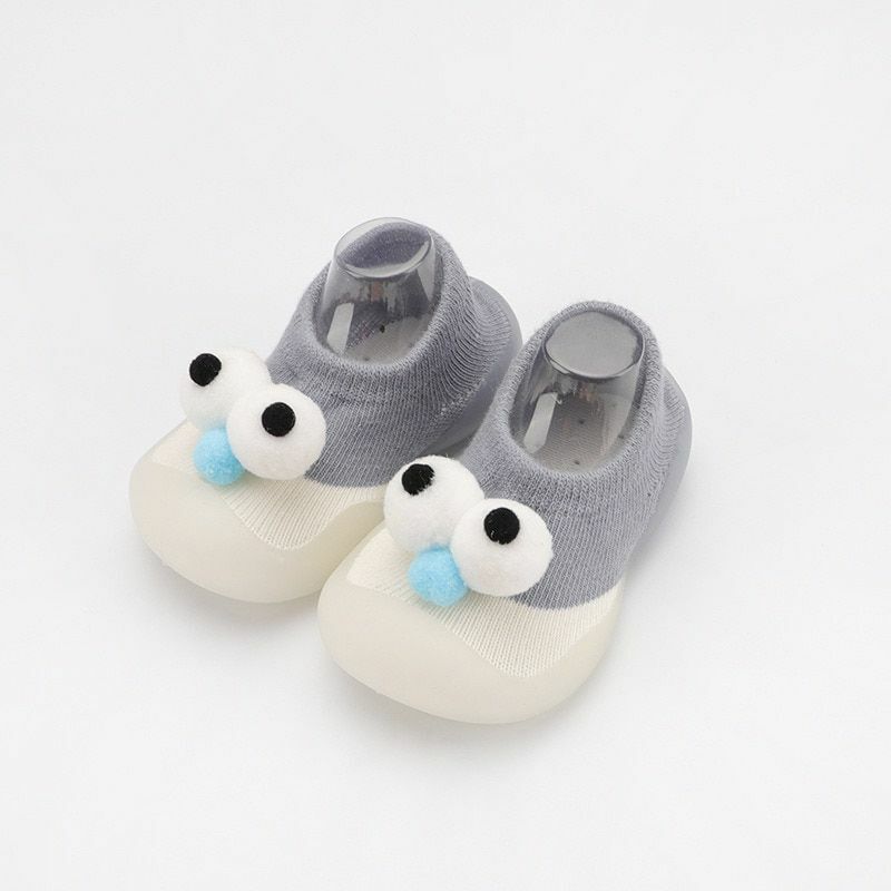 Sock Shoes Baby Boys Girls Autumn Non-slip Floor Kids Soft Rubber Toddler Knit