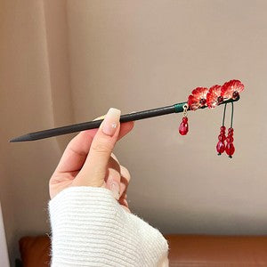 Women Flower Wooden Chopsticks Hair Hairpin Hair Stick Chinese Style Hairpins