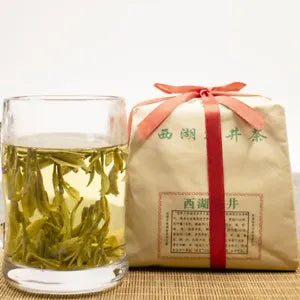 2023 Highest Quality West Lake Dragon Well Green Tea Rain Long Jing Cha 250g