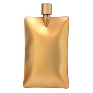 Creative stainless steel wine flask, 6 oz, wavy design, portable for outdoor use