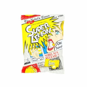 20 pieces of Japanese Candy: NOBEL Super Sour Lemon Sandwich Hard Sour Candy.