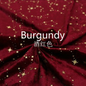 Shiny Star Velvet Fabric Material for Dress Cloth Craft Upholstery 145*100cm Sew