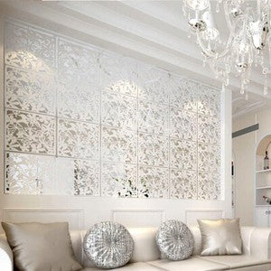 12Pcs Room Divider Partition Hanging Screen Wall Decals DIY Home Decor 15"