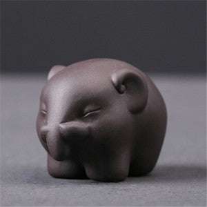 1PC Mascot Elephant Yixing Zisha Tea Pet House Warming Gift Tea Play In China