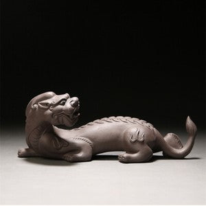 Chinese Mascot Yixing Zisha Tea Pet Purple Clay Table Decoration Wealth Bring