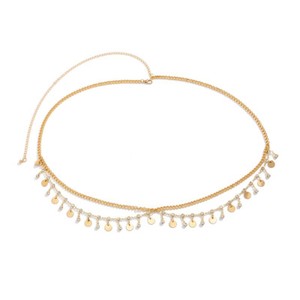 Waist Chains Rhinestone Star Tassel Pendant Waist Belly Belt Tassel Body Chain