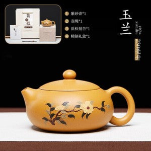 Yixing Zisha Teapot Handmade Xishi Section Mud Soaked Gift Kung Fu Tea Set