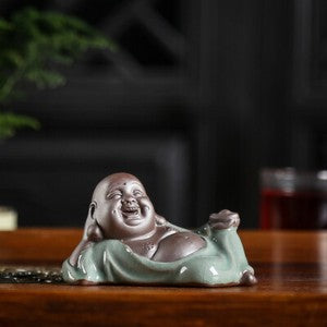 On Sales Porcelain Tea Pet Monk Statue Small Size Table Ornament Decoration New