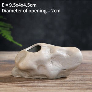 Buddhism Zen Chinese Style Mini Ceramic Vase Handicrafts Tea Ornaments Decor