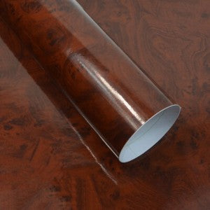 100x30cm Glossy Wood Grain Self Adhesive Sticker Car Vinyl Wrap Film DIY Decor