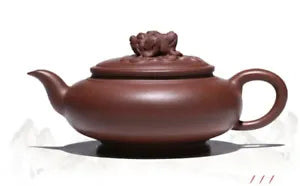 280cc chinese Yixing Handmade Zisha Zhongcaoqing clay Teapot ZhaoCai Hu Tea Pot