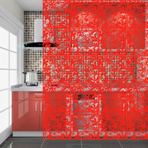 12Pcs Room Divider Partition Hanging Screen Wall Decals DIY Home Decor 15"