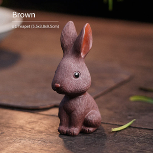 Lovely Rabbit Purple Clay Tea Pets from Yixing