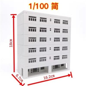 1/100 144 150 Scale School Teaching Building High-Rise Building Model Scene Toy