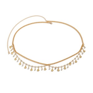 Waist Chains Rhinestone Star Tassel Pendant Waist Belly Belt Tassel Body Chain
