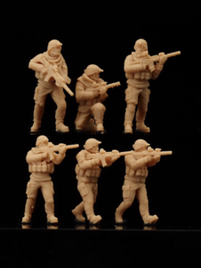Modern Mercenary PMC Team of 6 Soldiers 1/72/48/35/87/100/144