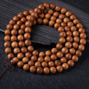China Red Sandalwood 6/8/10/12/15/18/20/25MM Round Buddha Beads Fashion Bracelet