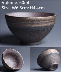 Chinese Ceramic Tea Cup Crude Pottery Kungfu Cup Of Tea Classic Style Teteras