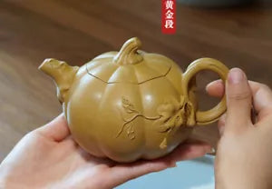 320cc chinese Yixing Handmade Zisha teapot Duan Clay Pumpkin Gongfu Tea Pot