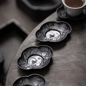 Metal Black Pewter Tea Coaster|Coffee Coasters|Tea Accessories