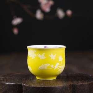 60ml One Cup Porcelain Kungfu Tea Cup Handpainted Ceramic Chinese Master Cup New