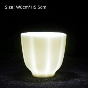 Sold At A Loss One Tea Cup Fat Mutton Jade Porcelain Master Cup Ceramic Dehua
