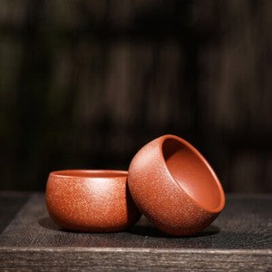 2pcs/lot Handmade Tea Cup Chinese Kungfu Tea Cup Real Yixing Zisha Purple Clay