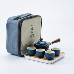 Chinese Automatic Rotating Kung Fu Tea Ceremony Set For Home Portable Drinkware