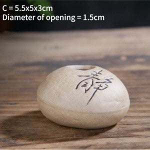 Buddhism Zen Chinese Style Mini Ceramic Vase Handicrafts Tea Ornaments Decor