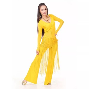 Belly Dance Costume 3 Piece(Top+Waist Towel+Pants) Belly Dancing Clothes