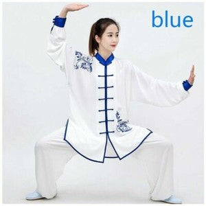 Women Men Cotton Tai Chi Set Embroidery Loose Chinese Kung Fu Suit Martial Art