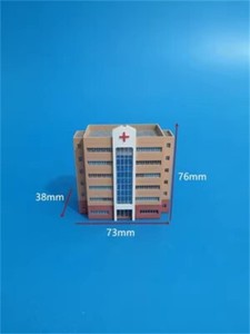 1/300 Scale Railway Station Scene Building City High-Rise Building Model Toy