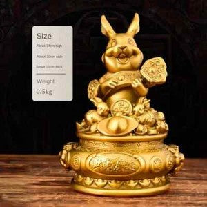 Lucky Copper Animal Ornaments Home Living Bedroom Feng Shui Sculptures Ornaments