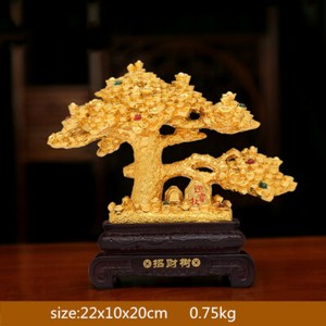 Feng Shui Resin Statue Money Tree Wealth Tree of Life Bonsai Tree Lucky Tree