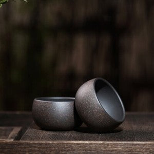 2pcs/lot Handmade Tea Cup Chinese Kungfu Tea Cup Real Yixing Zisha Purple Clay