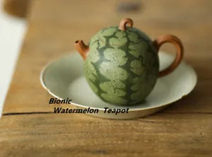 170cc chinese Yixing Handmade Zisha Duan clay Teapot Watermelon GongFu Tea Pot