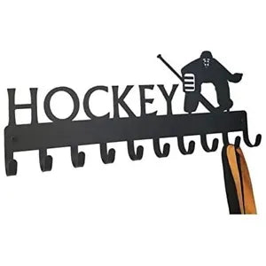 Ice Hockey Goalie Medal Hanger Rack Wall Mounted Hook Up Hanger Artwork Shape