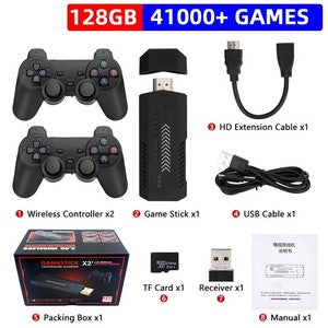 X2 PRO Video Game Console Retro TV Stick 64G-256G 4K Wireless Controller