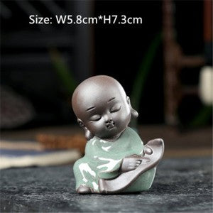 Funny Tea Pet Home Decoration House Warming Gift Mini Buddha Porcelain Tea Play