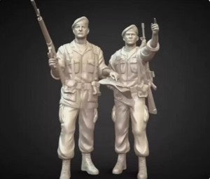 Cold War British army 2-person 3D printed model 1/72/48/35/87/100/144