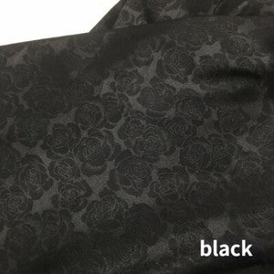 150*100cm Faux Silk Satin Rose Floral Brocade Damask Fabric Dress Sewing Craft