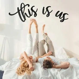 This Is Us Signs Artwork Wall Stickers Shape Decoration Home Metal Decorations