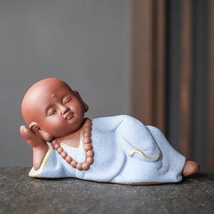 1pc Tea Pet Yixing Zisha Tea Play Purple Clay Table Decoration Little Monk