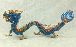 20" Dragon Hand Creative Arts And Crafts Aluminum Wire Dragon Model Ornaments