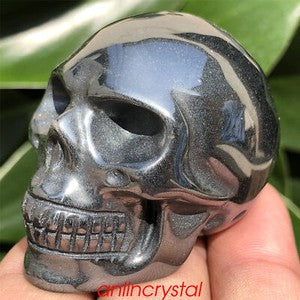 Top! wholesale Natural skull quartz crystal skull carved reiki healing 2''